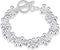 Fashion Sterling Silver Ball Bead Chain Bracelet -Handmade Link Chain Bracelet For Women Mom Wife Valentine Mothers day Gift, Toggle Button 8"...