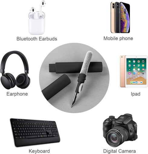 Airpod Cleaner Kit, 3 in 1 Earbuds Cleaning kit,Phone Cleaner kit with Soft Brush for Wireless Earphones Bluetooth Headphones Charging Box Accesso...