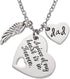 Memorial Necklace A Piece of My Heart is in Heaven Memorial Dad Mom Necklace Loss of Father Gift...