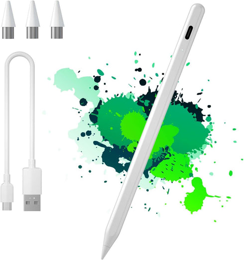 Universal Active Stylus Pen 1.45mm High Precision&Sensitivity Point Capacitive Stylus Compatible for Phone iPad Pro iPad Air Tablets Touch Screen,...