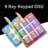 9 Keys 24 Macro RGB Backlight Programmable Setting Keypad Mechanical Keyboard OSU Single Handed Keyboard Electric Contest Game PC Laptop MAC Win G...