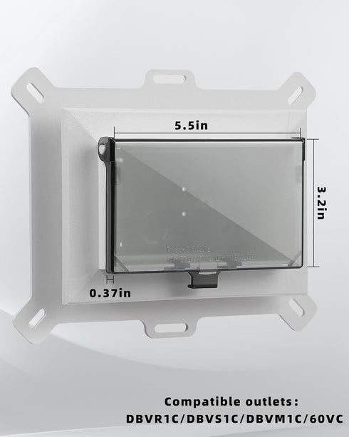 Electrical Box Replacement Cover, DBHW-1 Extra Duty Replacement for All-Weather Use, Type 3r Enclosure Cover for Wet Locations Can be adapted to D...