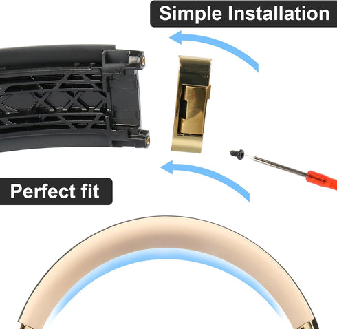 Studio 2 Headband Replacement Parts Accessories Studio 3 Head Band Repair Kit Compatible with Studio 3.0 / Studio 3.0 Wireless(B0500 B0501) Top He...
