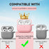 AirPods Pro 2nd/1st Gen Case Cover (2023/2022/2019) with Cleaner Kit,Soft Silicone Protective Cover for Apple AirPod Pro 2 Generation Charging Cas...