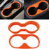 E-cowlboy 4PCS Interior Accessories Decoration Kit - Cover Trim & Holder Trim for Jeep Wrangler JK JKU 2011-2018 4-Door (Orange)...