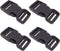 DGQ Quick Side Release Buckles 1" Wide 4 Packs Dual Adjustable No Sewing Clips Snaps Heavy Duty Plastic Replacement for Nylon Strap Backpack Fanny...