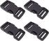 DGQ Quick Side Release Buckles 1" Wide 4 Packs Dual Adjustable No Sewing Clips Snaps Heavy Duty Plastic Replacement for Nylon Strap Backpack Fanny...