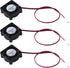 Antrader 3-Pack 12V 0.1A 2Pin 25mm x25mm x10mm DC Small Mini Brushless Cooling Fan...