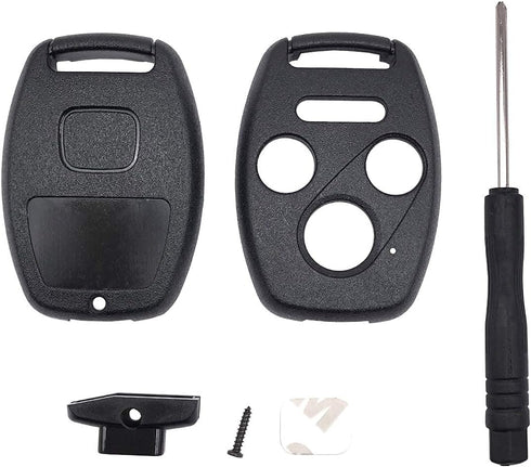 3+1 Buttons Replacement Key Fob Cover Case fit for Honda 2003-2012 Accord 2006-2013 Civic EX 2009-2015 Pilot 2005-2006 CR-V Ridgeline Odyssey Keyl...
