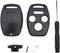3+1 Buttons Replacement Key Fob Cover Case fit for Honda 2003-2012 Accord 2006-2013 Civic EX 2009-2015 Pilot 2005-2006 CR-V Ridgeline Odyssey Keyl...