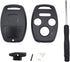 3+1 Buttons Replacement Key Fob Cover Case fit for Honda 2003-2012 Accord 2006-2013 Civic EX 2009-2015 Pilot 2005-2006 CR-V Ridgeline Odyssey Keyl...