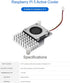 Active Cooler for Raspberry Pi 5, Active Cooling Fan Aluminium Heatsink with Thermal Pads for Raspberry Pi 5 4GB/8GB...