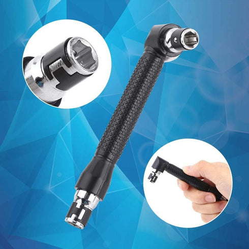 Socket Wrenches, Torque Wrenches, L Shape Wrench Driver 1/4 Inch Hex Socket Wrench Double Head for Screwdriver Bits Hand Tool, Angle Grinder Socke...