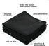 Sweat Absorbing Handkerchiefs - The Original Sport Microfiber Hankies for Wicking Sweat from Hands, Face, Body (Classic Black, 5 pack)...