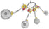 Ganz 4-Piece Measuring Spoon Set with Color, Ladybugs Silver...