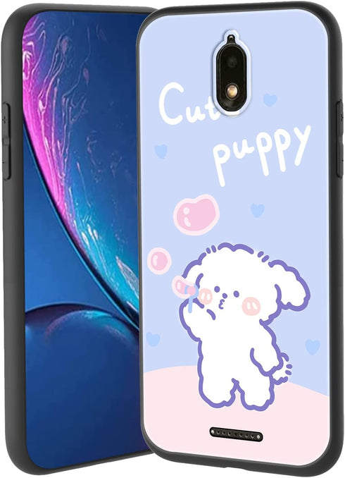 for Hot Pepper Serrano 3 Phone Case, for Hot Pepper Serrano 3 (A95B/A95C/A95J) Cover Fun Cute Dog Design Cartoon Animal Style with Lanyard Slim So...