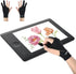 Digital Drawing Glove Right Hand for ipad, Paper Sketching,2 Pack Artist Glove for Drawing Tablet,Two Finger Art Glove Left Hand,Smudge Guard,Smal...