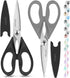 Kitchen Shears, iBayam Kitchen Scissors All Purpose Heavy Duty Meat Scissors Poultry Shears, Dishwasher Safe Food Cooking Scissors Stainless Steel...