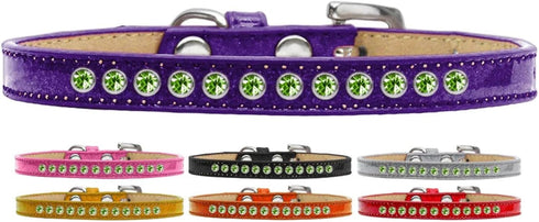 Dog, Puppy and Pet Ice Cream Collar, Lime Green Crystal Rimsets Purple 16...