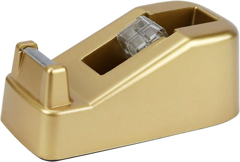 Buqoo Gold Desk Tape Dispenser 1-Inch Core Roller Tape Holder Cute Desktop Tape Cutter for School, Office Supplies (GT-1)...