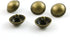 10pcs Bronze Mushroom Domed Buttons Antique Brass Dome Buttons Round Sewing Buttons with Shank, 15mm...