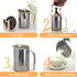 Foam Maker, Stainless Steel Manual Milk Frother, Manual Operated Milk Foam Maker, with Double froth screen, for Cappuccino Coffee Latte Hot Chocol...