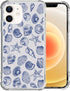 DAIZAG Case Compatible with iPhone 11,Cute Blue Seashell Phone Case for Girl Women,Four Corner Airbag Transparent Soft Clear Phone Case for iPhone...