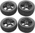 4Pack ShareGoo 12mm Hex Wheel 5 Spoke Rims High Grip Rubber Tires Front Rear Tyres with Sponge 88mm/3.46" for 1/10 RC Off-Road Buggy...