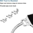 Metal Bands Compatible with Fitbit Versa 2/Versa Lite/Versa for Women, Bling Bracelet with Rhinestone Luxurious Wristbands, Silver Rose Gold Black...