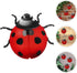 Luxshiny 2pcs Metal Garden Decor for Outside Cute Ladybugs Yard Art Lawn Ornaments Wall Sculptures Statues Fence Patio Garden Outdoor Decorations ...