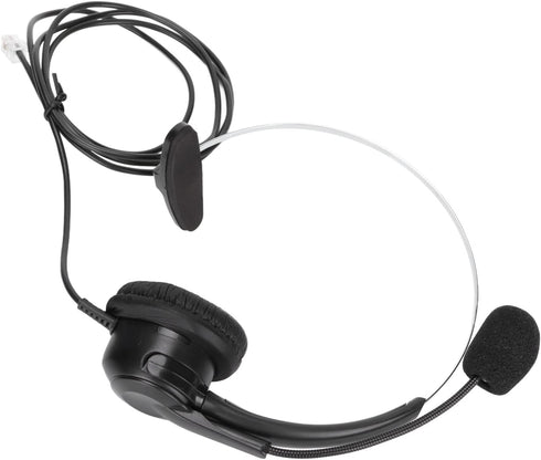 RJ9 Earphone, Ultra Lightweight Phone Headsets Noise Cancelling 150 Ohm Speaker for Office Landline Phone...