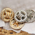 5 PCS Fashion Knotted Rope Metal Sweater Buttons for Clothes Decorative Women Coat Buttons Sewing Accessories (Silver, 25mm)...