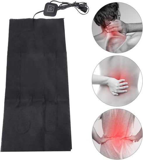 DC 5V USB Electric Cloth Heater, car Heating pad USB 3-Shift Waterproof Carbon Fiber Heat Pad, Washable Cushion Clothing Fever Tablets for Neck, B...