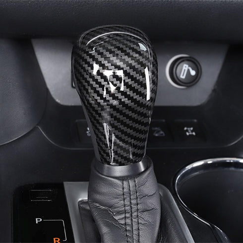 New Interior Trim Center Gear Shift Knob Cover Accessories for Toyota Tacoma 2016-2023 Highlander 2014-2019 (Carbon Fiber Print)...