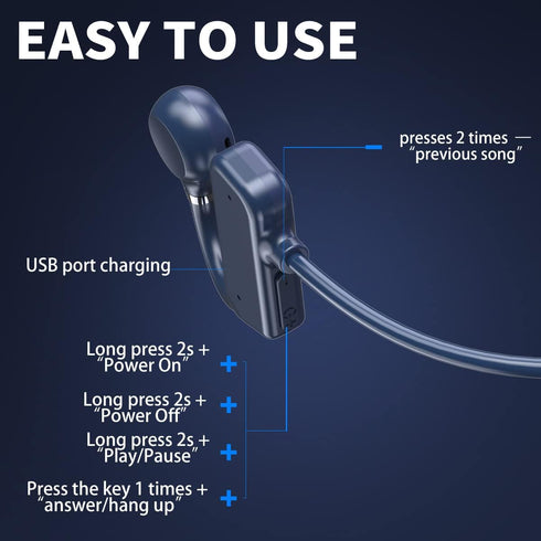Open Ear Air Conduction Bluetooth Headphone,V5.2 onfiguration Built-in Microphone Wireless Conduction Headphones,with Up to 8 Hours Playtime for S...