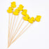 PuTwo Toothpicks 100 Counts Picks Handmade Natural Bamboo Cocktail Sticks,Yellow Ducks...