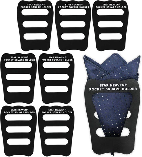 Pocket Squares Holder For Men, Best Accessories for Suits, Tuxedos,Vests and Dinner Jackets, 8Pack Assorted....