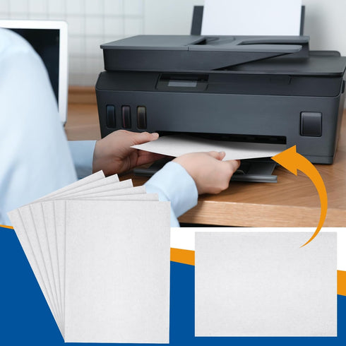 15 Pcs Printer Cleaning Sheet Scanner Cleaning Sheets Laser Printer Paper Paper Shredder Lubricant Sheets 8.5 x 11 Inches Copier Fax Printer Clean...