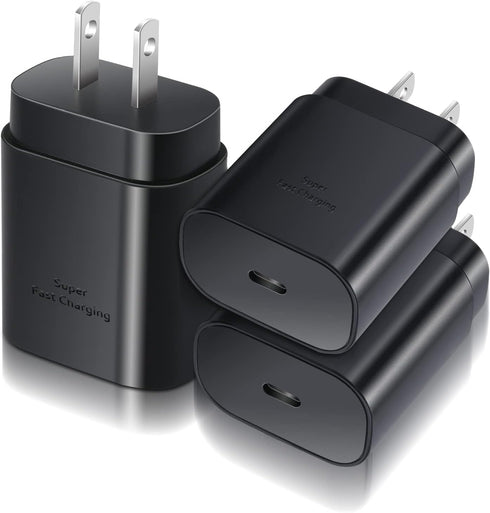 USB C Wall Charger Adapter, Costyle 3 Pack PD 25W Super Fast Charger Type C Charging Block For Samsung Galaxy S25/S24/S23/S22/S21/S20 Ultra/Plus/S...