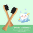 Bamboo Electric Toothbrush Replacement Heads with Plant-Based Bristle Compatible with Philips Sonicare 4 Pack (Waved Soft Bristle)...