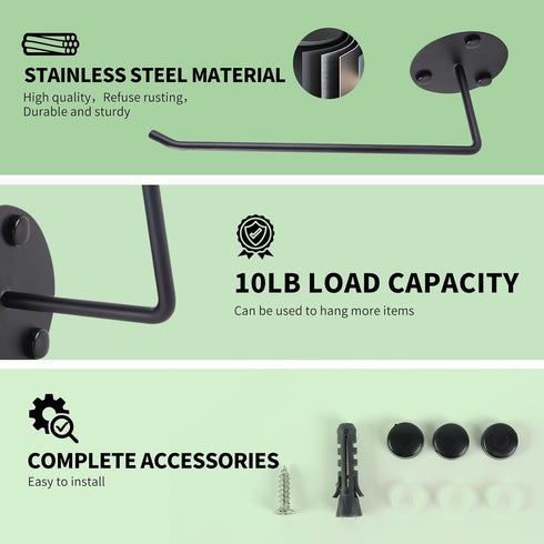 Hat Racks for Baseball Caps 2 Pack, Stainless Steel Adhesive Hat Holder Organizer Wall Mount, Strong Hat Storage Organizer for Baseball Cap Use Ad...