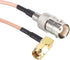 uxcell SMA Male Right Angle to BNC Female RF Coaxial Cable RG316 Coax Cable 0.5 Ft...