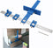 Cabinet Drawer Drilling Template Jig-Door Handles and Knobs Hardware Punch Locator for Easy Installation-Professional Measuring Woodworking Tool (...