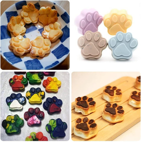 Silicone Molds Puppy Dog Paw and Bone, Non-Stick Food Grade Silicone Molds for Chocolate, Candy, Jelly, Ice Cube, Dog Treats, Cupcake Baking Mould...