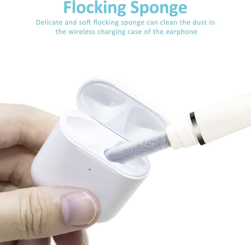 2022 New Cleaner Kit for Airpods Pro and 1/2 Multifunction Cleaning Pen with Soft Brush for Bluetooth Earphones Case (White1.0)......
