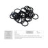 10 PCS Nitrile Rubber O Ring 13mm OD 8mm ID 2.5mm Width, Metric Buna-N NBR Sealing Gasket Plumbing, Gas, Automotive and Faucet Repair, Resist Oil ...