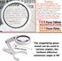 30X 10X Magnifying Glass with Light and Stand, Foldable Handheld Magnifying Glass & 2 Level Dimmable for Macular Degeneration, Seniors Reading, Cl...