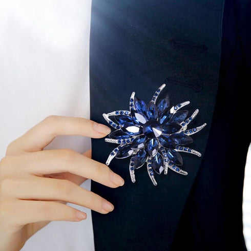 Flower Brooches for Women Brides Created Crystal Brooch | Flower Pins for Clothes | Bouquet Brooches Flower Pin | Brooches for Women Dress | Jewel...