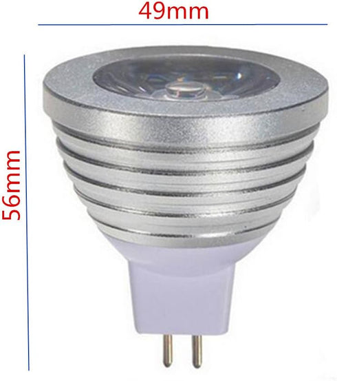 OMTO MR16 3W RGB Color Changing Spotlight with IR Remote Control Mood Ambiance Lighting Colorful LED Light Bulbs,Landscape Lighting Dimmable 12V (...