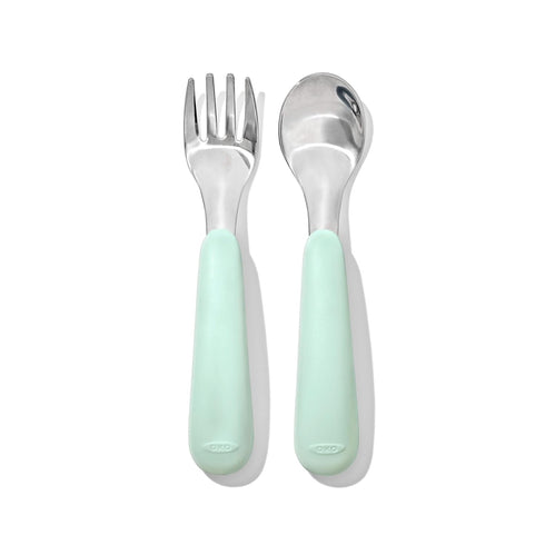 OXO Tot On-The-Go Fork and Spoon Set - Opal...